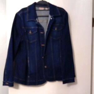 Chico's Blue Jean Jacket Classic Denim Style Size 3